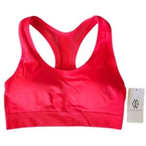 🩷 CLIMAWEAR Sports Bra XL Radiant Coral Padded NWT